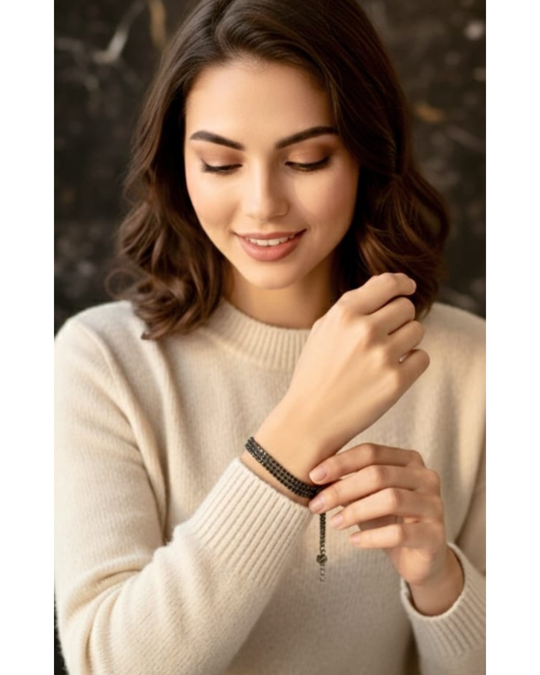 Black Velvet Crystal Bracelet