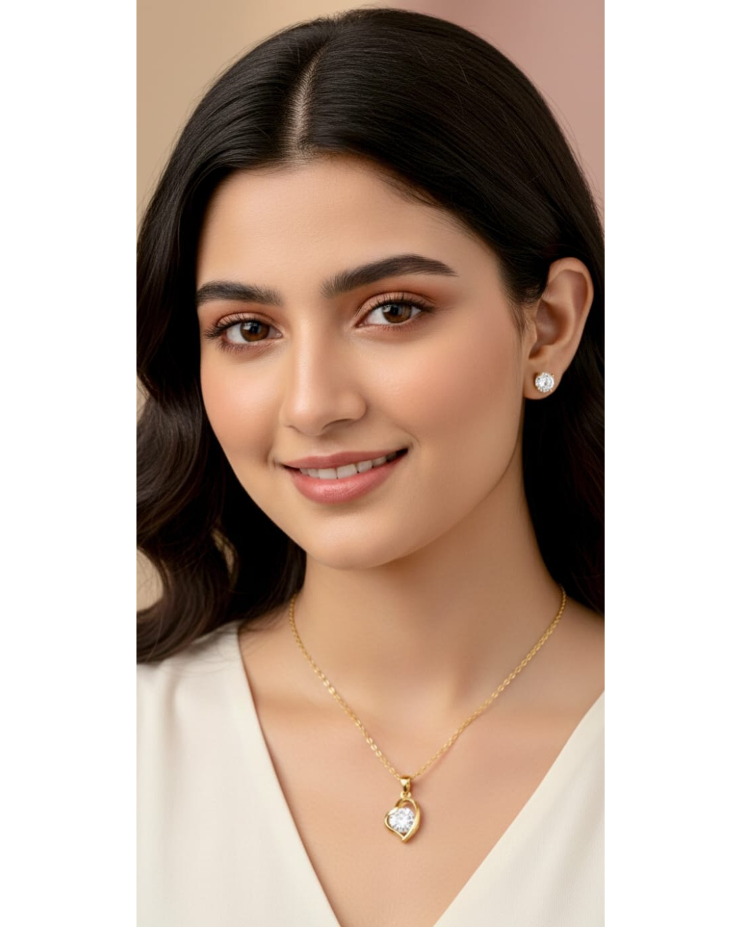 Luxe Heart Crystal Set