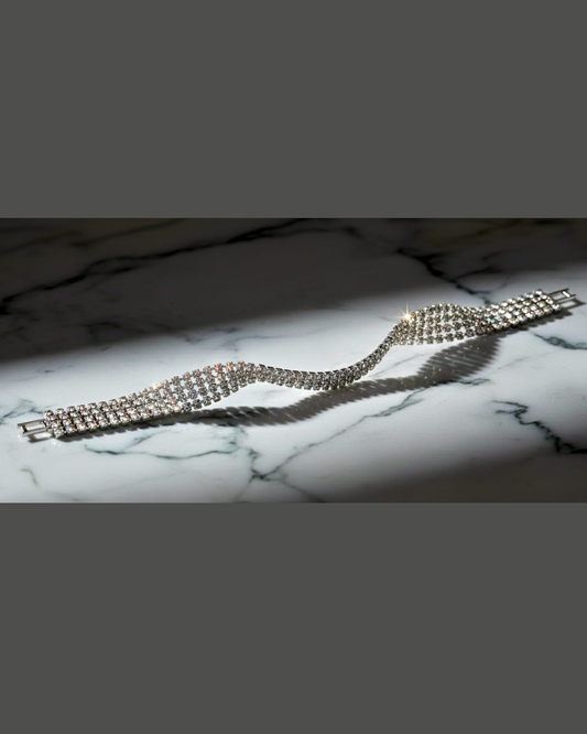 Celeste Curve Crystal Bracelet
