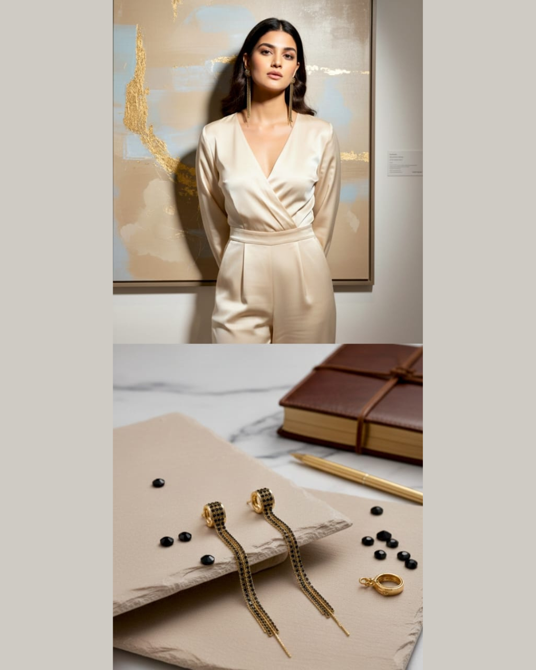 Luxury Black & Gold Drops