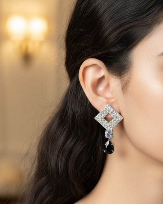 Premium Square Sparkle Earrings