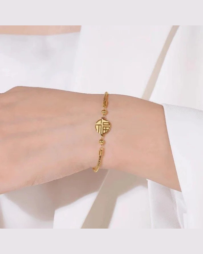 Stainless Steel Coin Bracelet