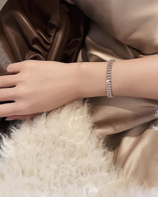 Baguette Joint Hand Bracelet Adjustable