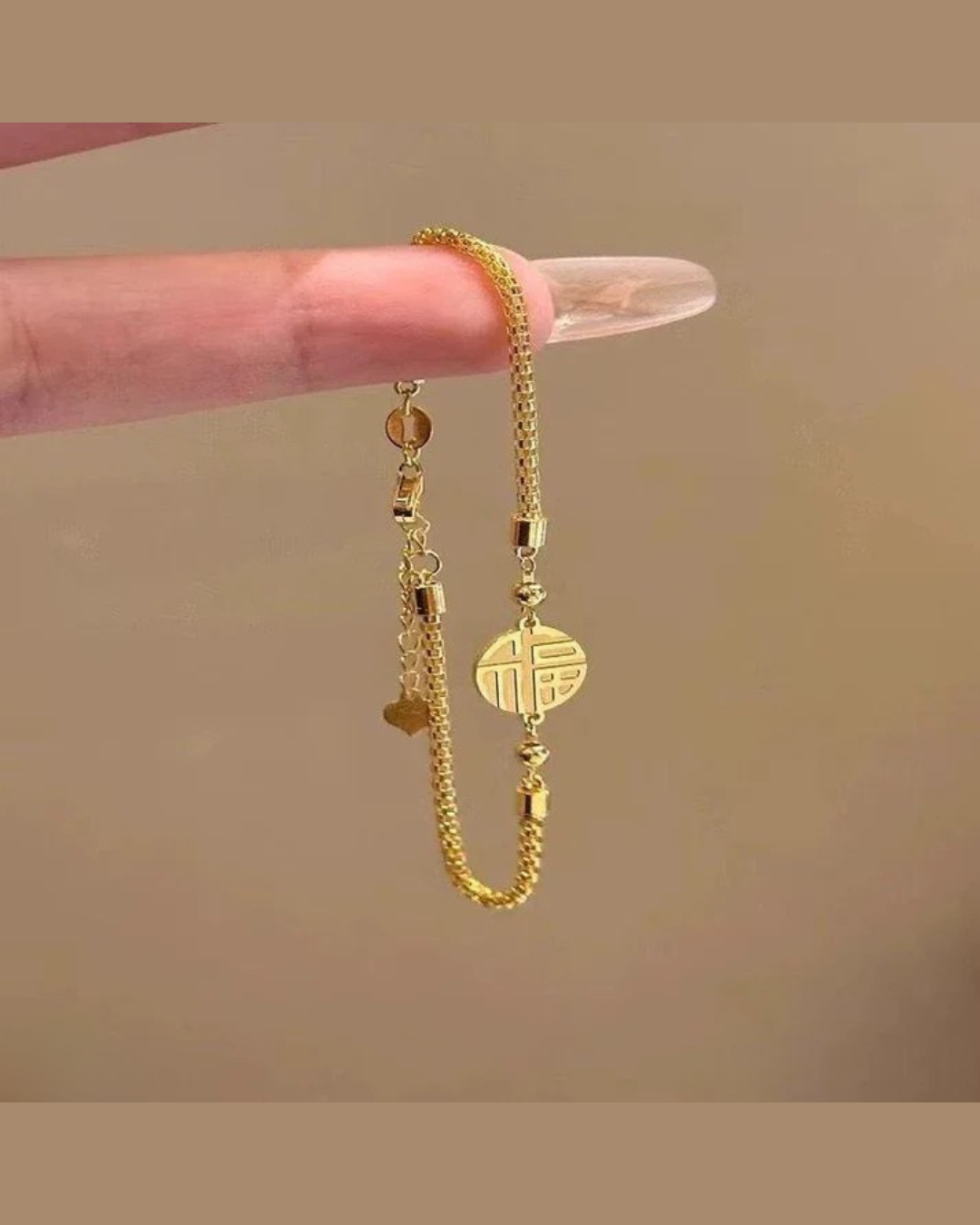 Stainless Steel Coin Bracelet