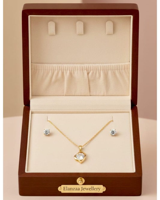 Luxe Heart Crystal Set