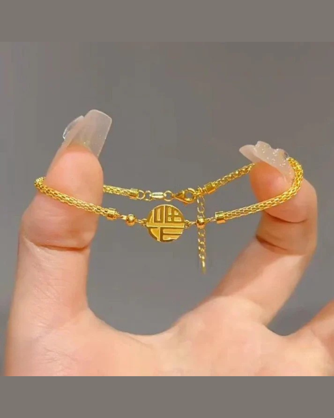 Stainless Steel Coin Bracelet