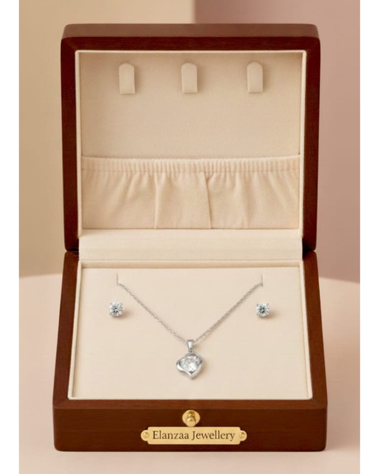 Luxe Heart Crystal Set